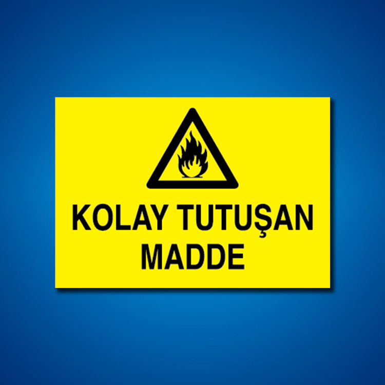 Yanıcı-parlayıcı İş Güveniği Etiketleri