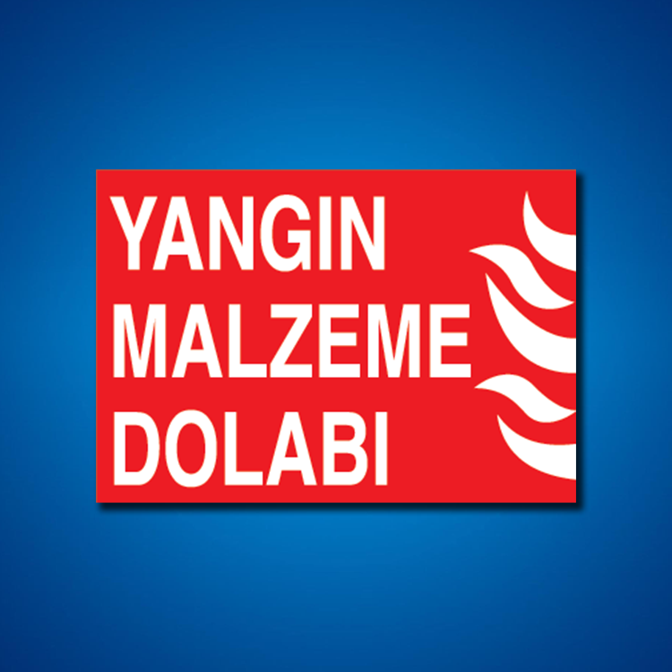 Yangınla Mücadele İş Güvenliği Etiketleri