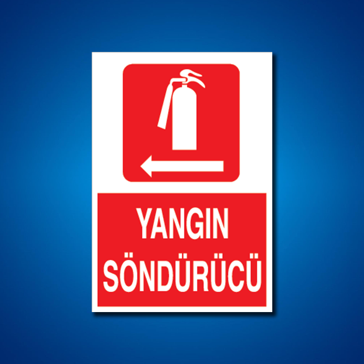 Yangınla Mücadele İş Güvenliği Etiketleri