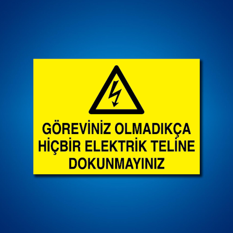 Kablo İş Güvenliği Etiketleri