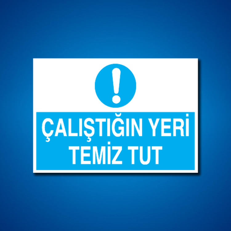 Temizlik-Düzen İş Güvenliği Etiketleri