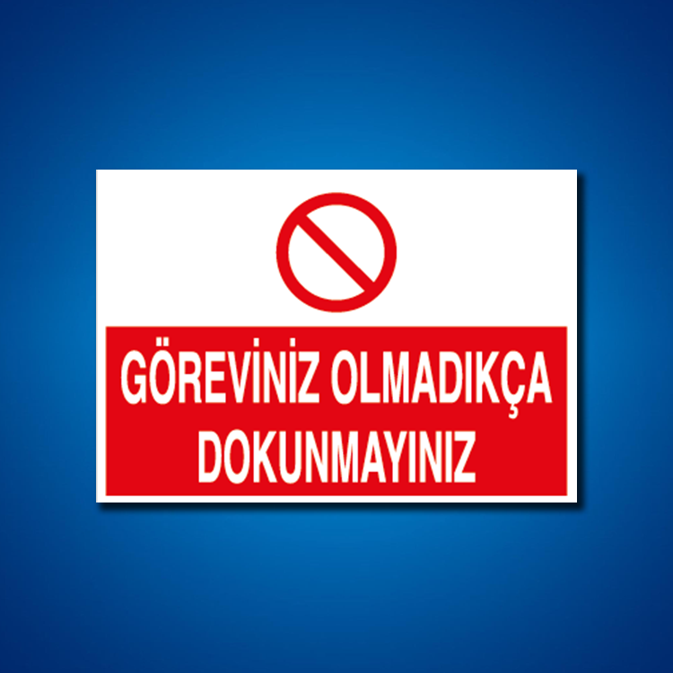 Makine İş Güvenliği Etiketleri