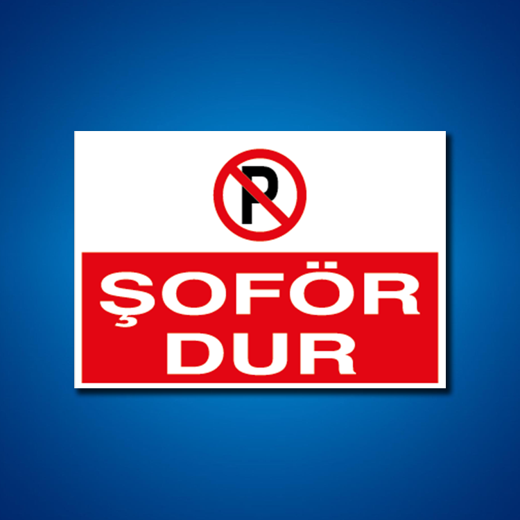 Şoför Araç Kantar Yaya İş Güvenliği Etiketleri