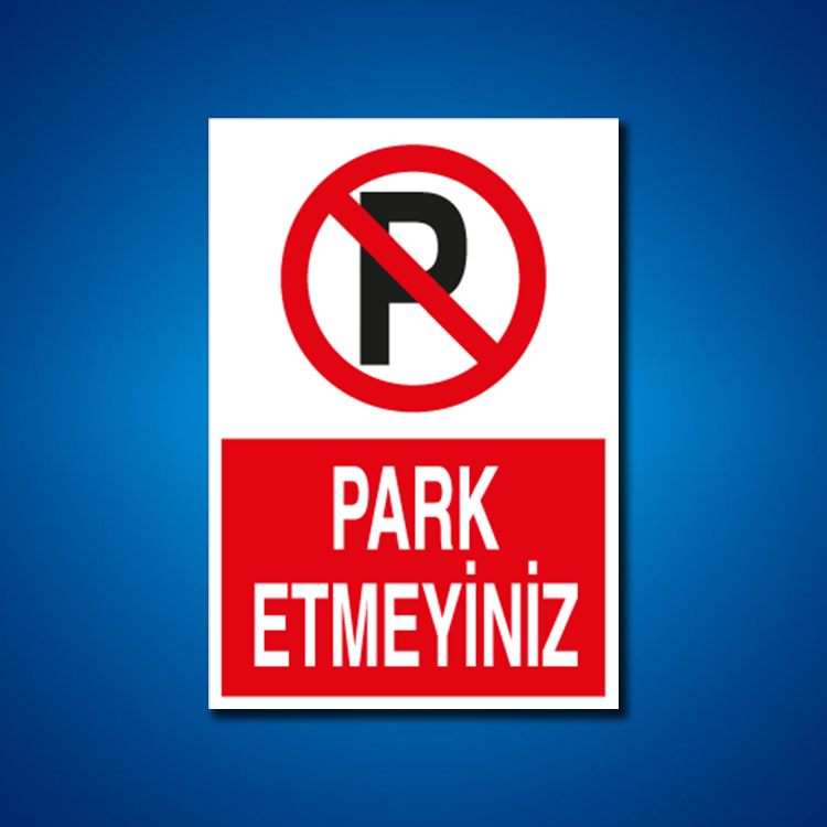 Park İş Güvenliği Etiketleri