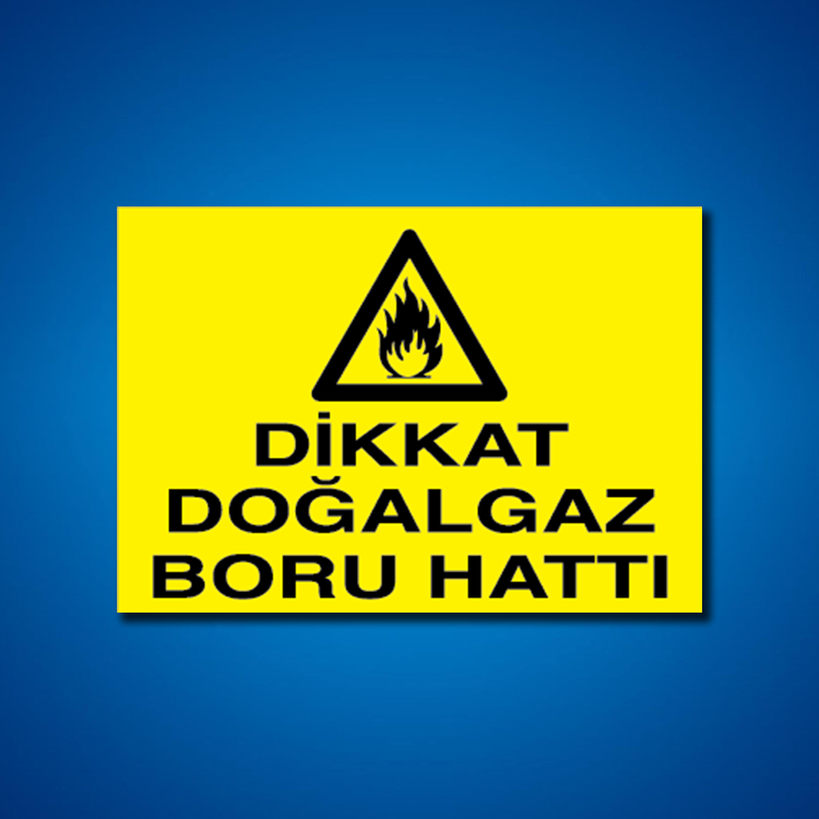 Doğal Gaz İş Güvenliği Etiketleri