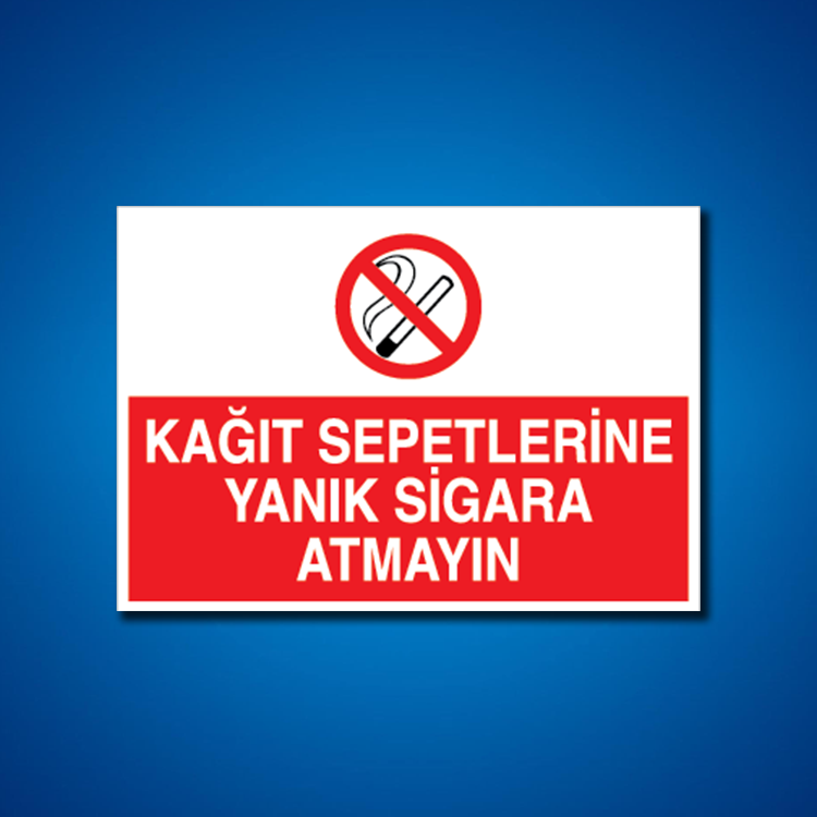 Sigara İş Güvenliği Etiketleri