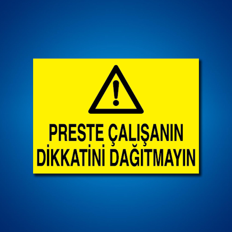 Pres-Giyotin-Makas İş Güvenliği Etiketleri