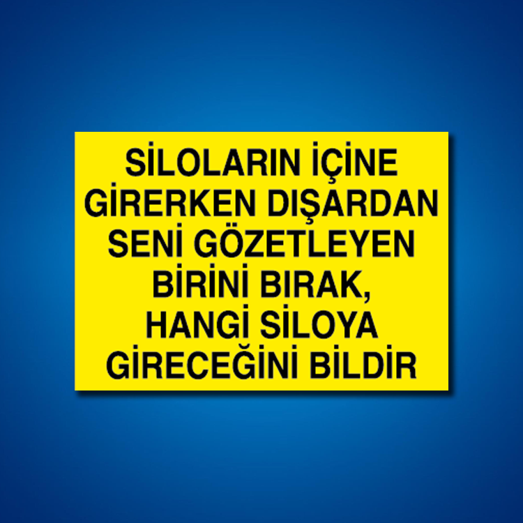 Tank-Silo İş Güvenliği Etiketleri