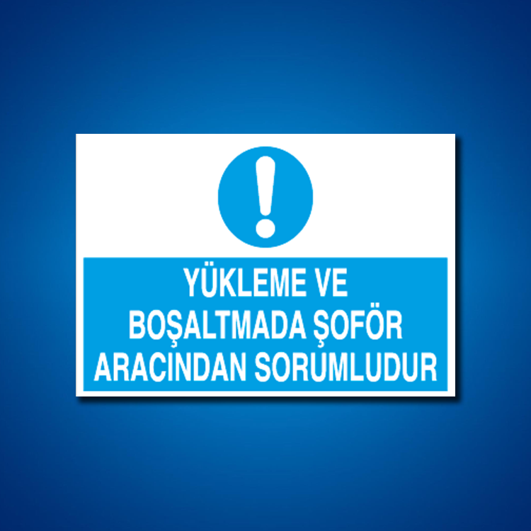 Şoför Araç Kantar Yaya İş Güvenliği Etiketleri