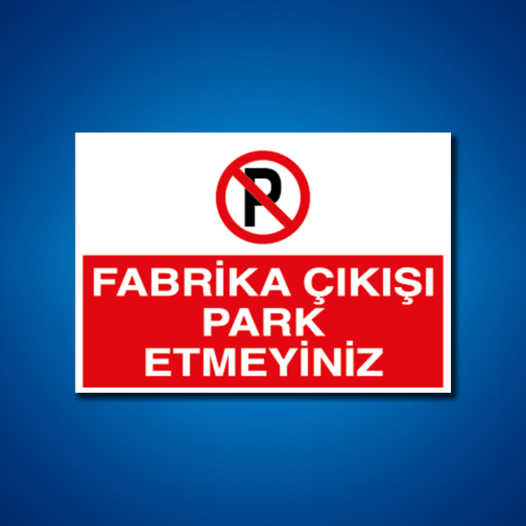 Park İş Güvenliği Etiketleri