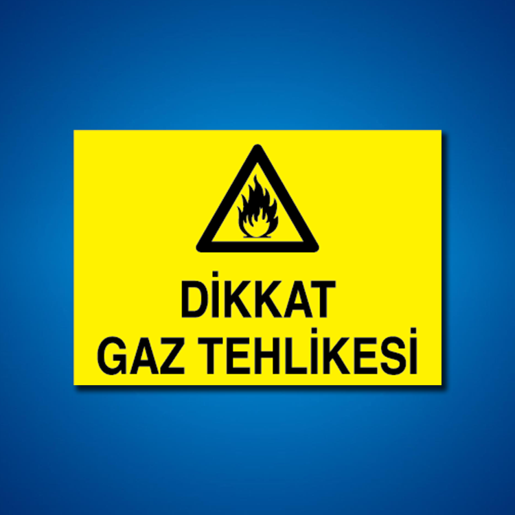 Doğal Gaz İş Güvenliği Etiketleri