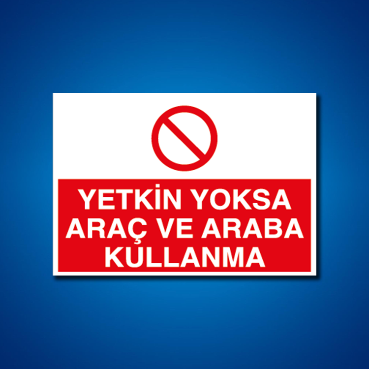 Şoför Araç Kantar Yaya İş Güvenliği Etiketleri