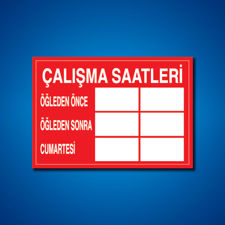 İşyeri Fabrika İş Güvenliği Etiketleri