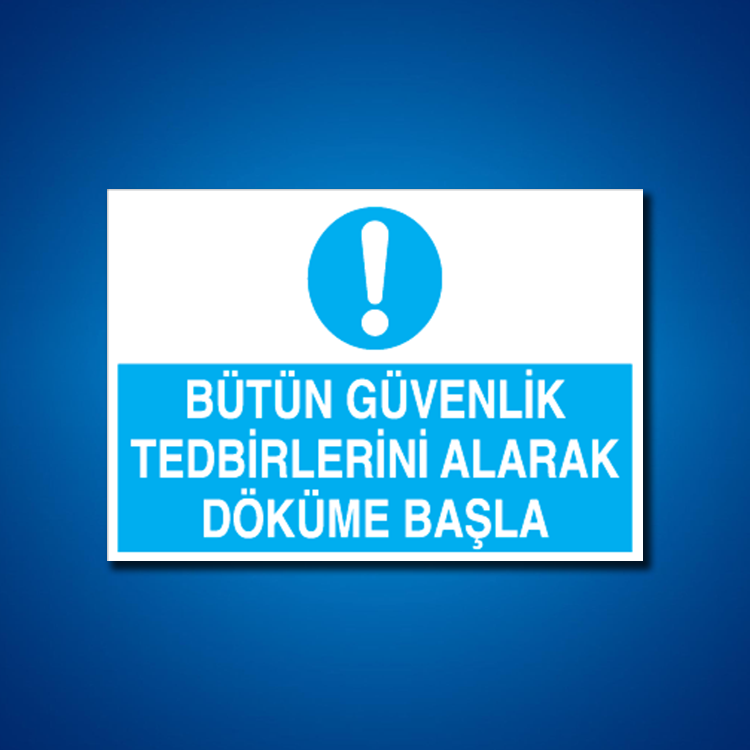 Ocak-Haddehane-Döküm İş Güvenliği Etiketleri