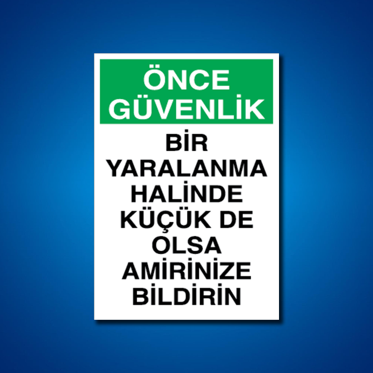 İş Kazası İş Güvenliği Etiketleri