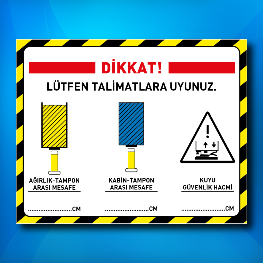 Asansör Risk Analizi Etiketi