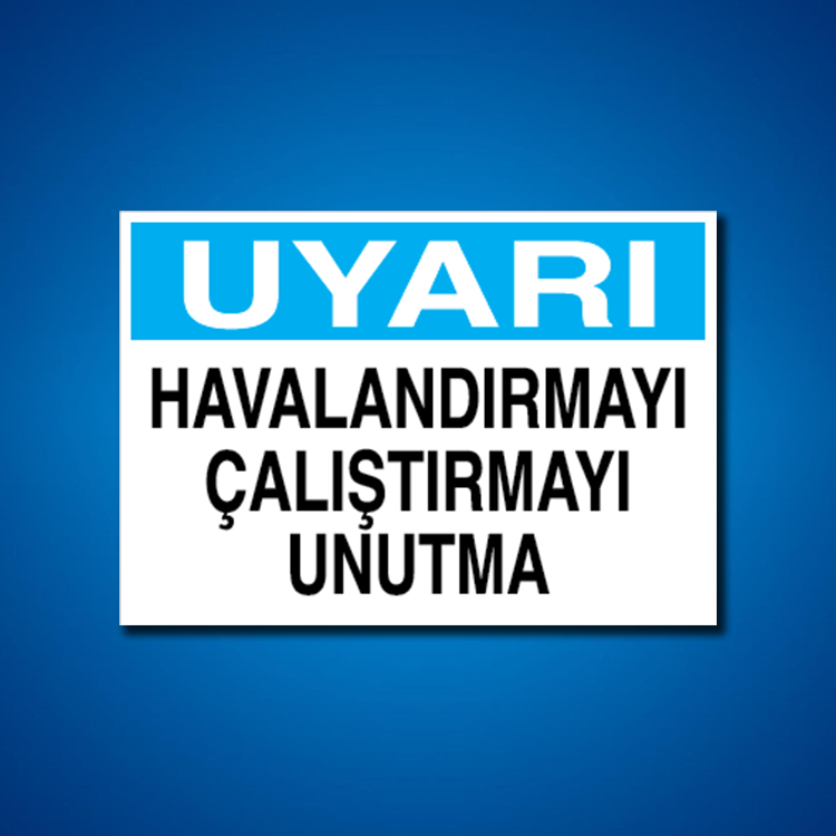 Hava-Su-Isı İş Güvenliği Etiketleri