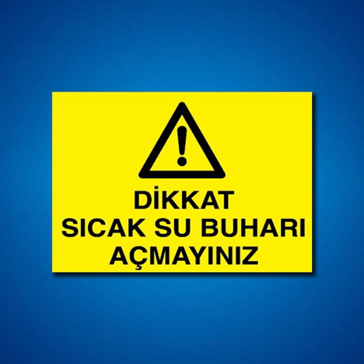 Buhar Basınç İş Güvenliği Etiketleri