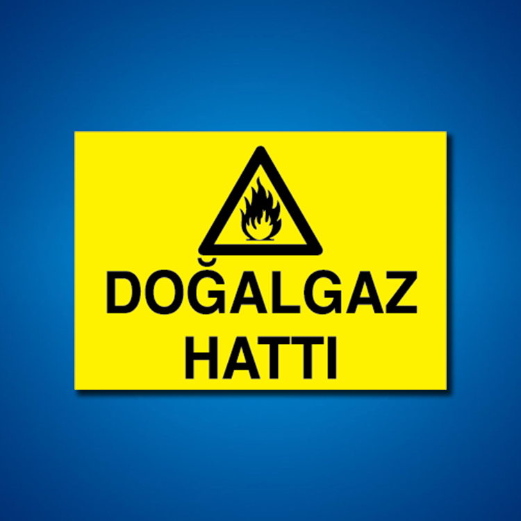 Doğal Gaz İş Güvenliği Etiketleri