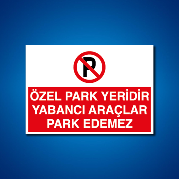 Park İş Güvenliği Etiketleri