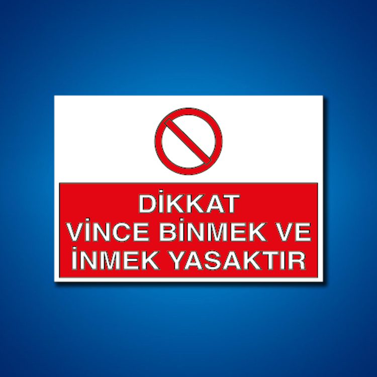 Vinç İş Güvenliği Etiketleri