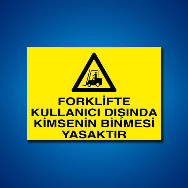 Forklift İş Güvenliği Etiketleri