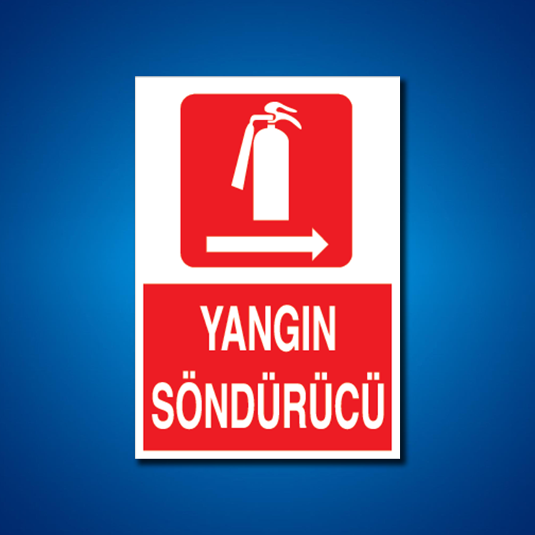 Yangınla Mücadele İş Güvenliği Etiketleri