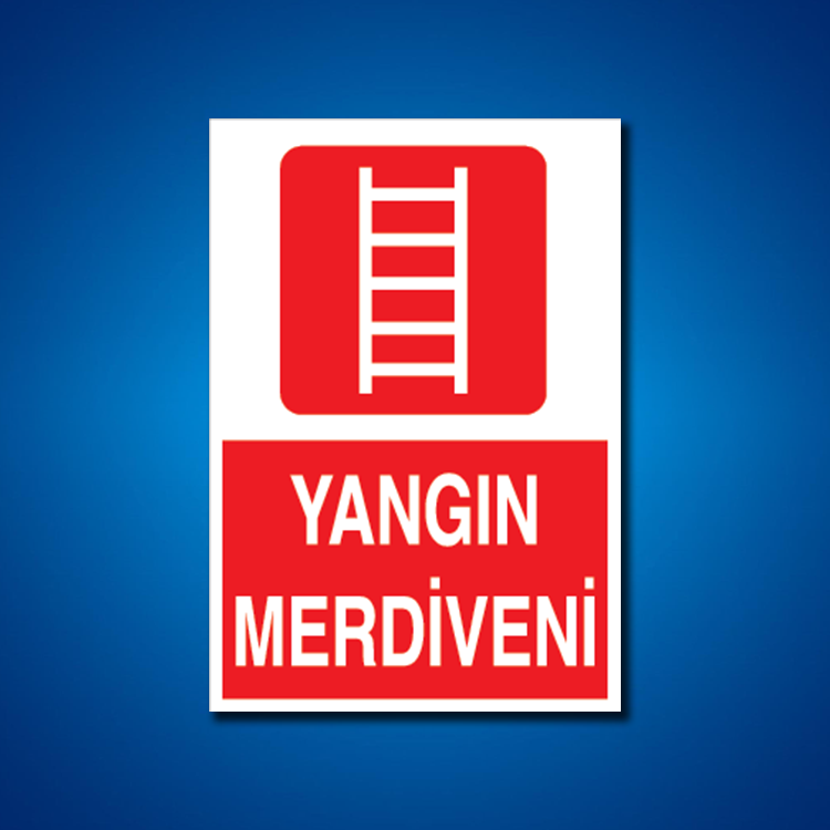 Yangınla Mücadele İş Güvenliği Etiketleri