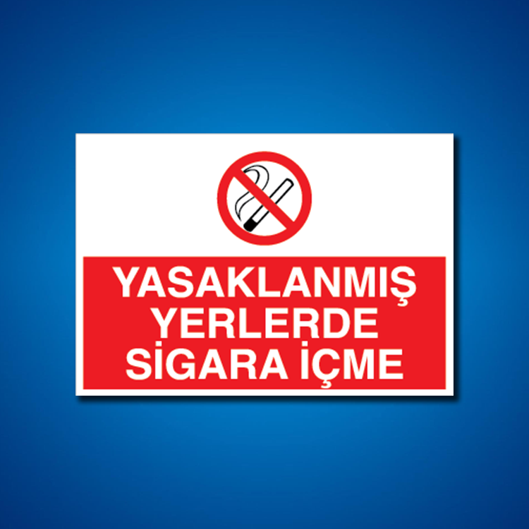 Sigara İş Güvenliği Etiketleri