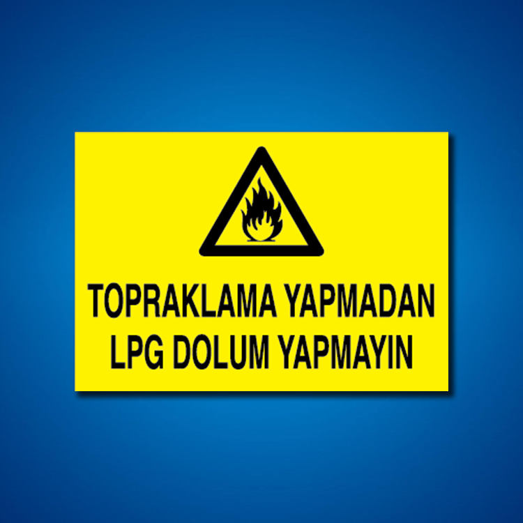 Doğal Gaz İş Güvenliği Etiketleri