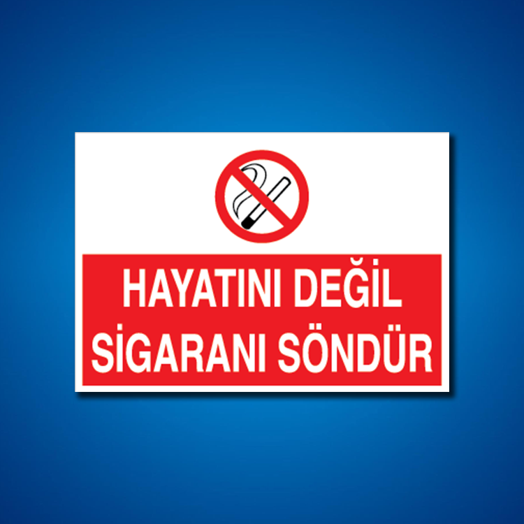 Sigara İş Güvenliği Etiketleri