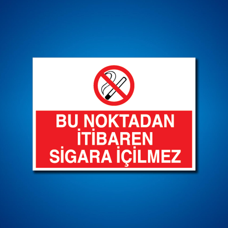 Sigara İş Güvenliği Etiketleri