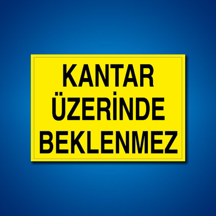 Şoför Araç Kantar Yaya İş Güvenliği Etiketleri