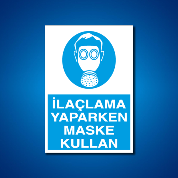 Toz Gaz Maskesi İş Güvenliği Etiketleri
