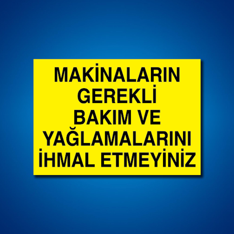 Bakım Arıza Ayar Ve Yağlama Etiketleri