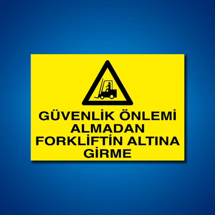 Forklift İş Güvenliği Etiketleri