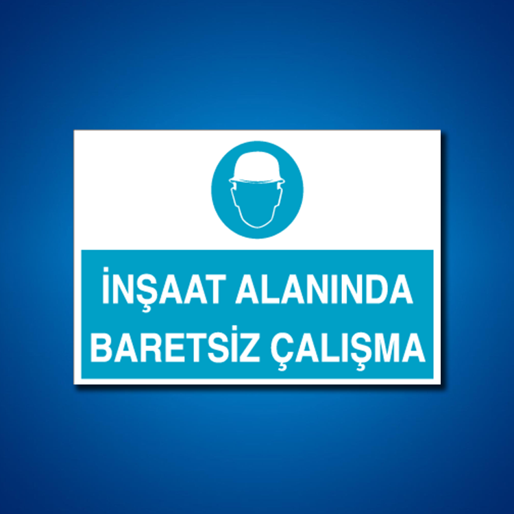 Kafa Koruma Baret İş Güvenliği Etiketleri