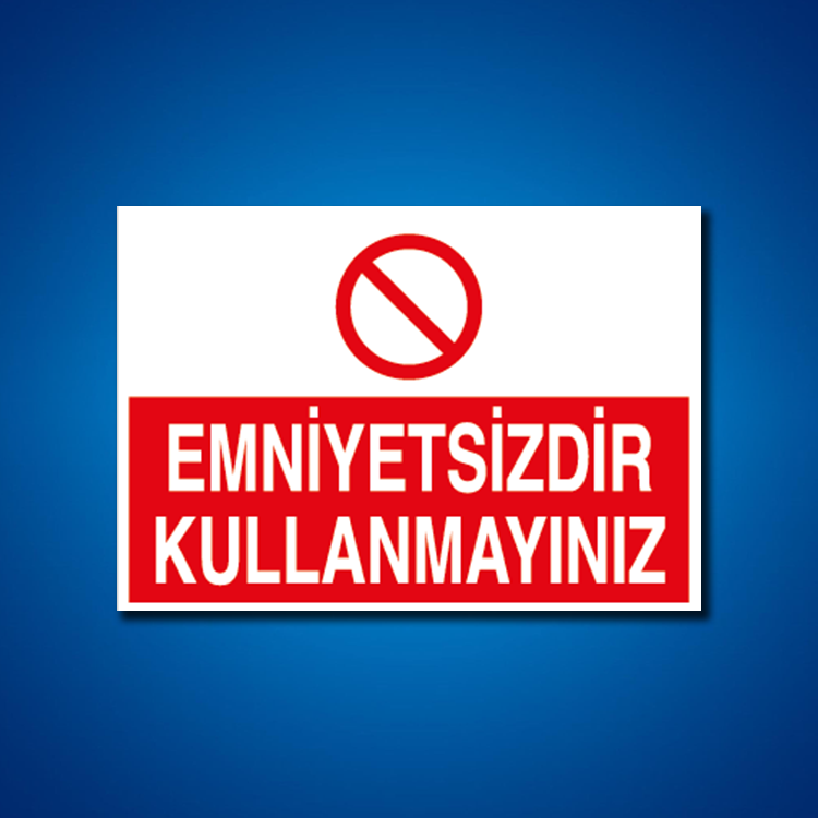 Makine İş Güvenliği Etiketleri