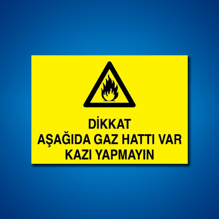 Doğal Gaz İş Güvenliği Etiketleri