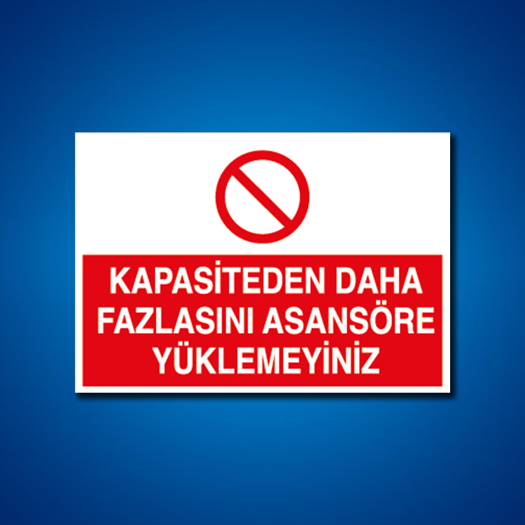 Asansör İş Güvenliği Etiketleri