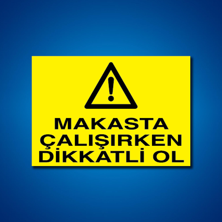 Pres-Giyotin-Makas İş Güvenliği Etiketleri