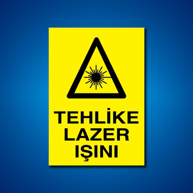 Radyason Lazer Işın İş Güvenliği Etiketleri