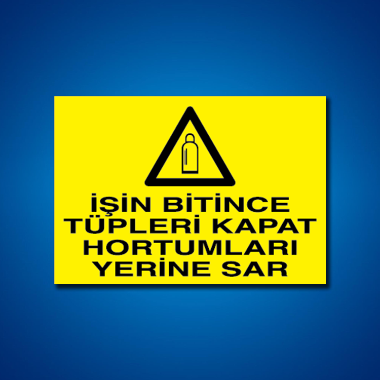 Tüpler İş Güvenliği Etiketi