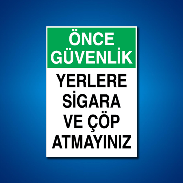 Çöp İş Güvenliği Etiketleri