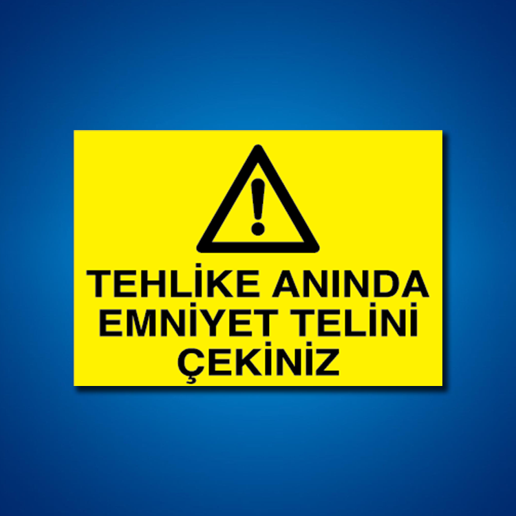 Makine İş Güvenliği Etiketleri