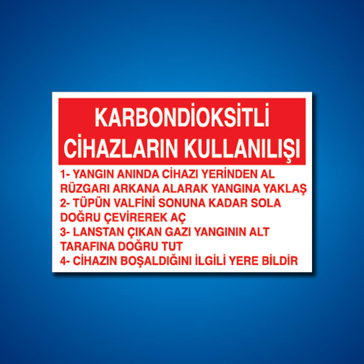 Yangınla Mücadele İş Güvenliği Etiketleri