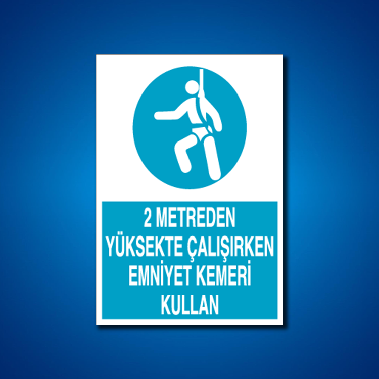 Emniyet Kemeri İş Güvenliği Etiketleri