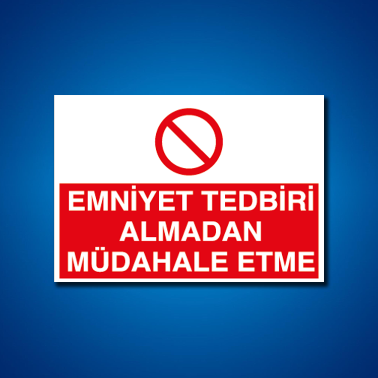 Makine İş Güvenliği Etiketleri