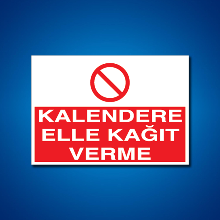 Diğer Makinalar İş Güvenliği Etiketleri