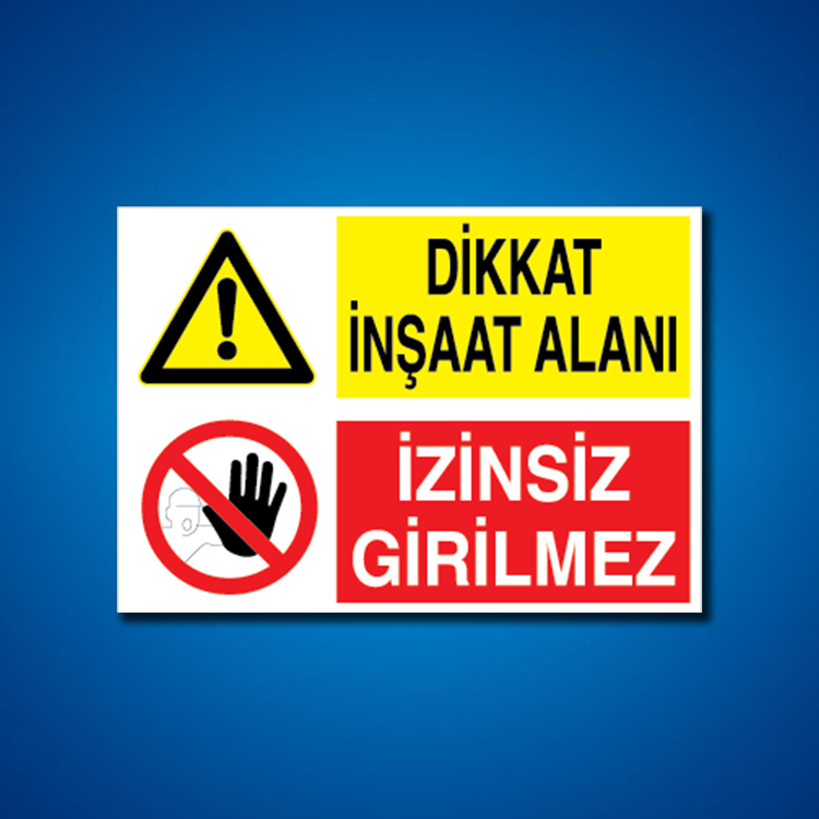 İnşaat İş Güvenliği Etiketleri